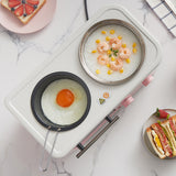 220V 3 In 1 Electric Breakfast Machine Household Bread Toaster Baking Oven FryIng Pan Hot Pot Boiler Food Steamer