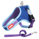 Pet Dog harness Leash Reflective No Pull Adjustable for small Medium Large dogs Safety Vest colalr dog Supplies Dropshipping