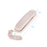 Mini Desktop Corded Landline Phone Fixed Telephone Wall Mountable Supports Mute/ Pause/ Hold/ Reset/ Flash/ Redial Functions