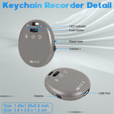 WAV Digital Voice Recorder,With Noise Reduction Microphone  16GB Memory Protable Mini Audio Recorder For Classes, Meeting