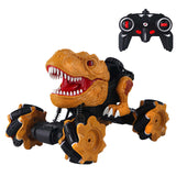 Children Dinosaur Remote Control Car Roatable Fade-Resistant High-Power Monster Off-Road Crawler Radio Control  Truck Toy