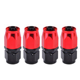 Ptfe AN8 Black Nylon Braided Oil Fuel Hose Line 5M with AN8 0+45+90+180Degree PTFE Fuel Hose End Adapters Swivel Fittings Kit