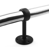Home Easy Install Hardware Living Room Ceiling Mount Stainless Steel Accessories Curtain Rod Bracket Flange Socket With Nails