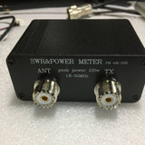 Universal FM-AM-SSB 1.8MHz-50MHz SWR Power Watt Meter SWR Meter Peak Power 120W Black 1000mAh