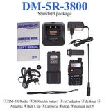 BAOFENG DM-5R-3800 Upgraded FM Radio Digital Walkie Talkie DMR Tier1/2 Portable Radio Dual Band Digital/Analog FM Transceiver