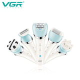 Wet/dry 5in1 Women epilator electric female shaver leg hair removal facial&amp;body lady razor bikini trimmer rechargeable