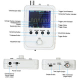 KKmoon 2.4" TFT Digital Oscilloscope Kit with Power Adapter and BNC-Clip Cable Probe DS0150 0-200KHz