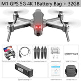 2021 New M1 pro drone HD mechanical 2-Axis gimbal camera 4K HD Camera 1.6KM control distance 5G wifi gps system supports TF card