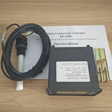 Conductivity Monitor Tester Meter Analyzer Industial Online EC controller Probe 5M range 0-20us 20ms 200ms 2000us 4000uS/cm