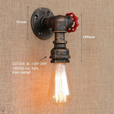 5 style Vintage Steam punk Loft Industrial iron rust Water pipe wall lamps E27 sconce lights for living room bedroom bar