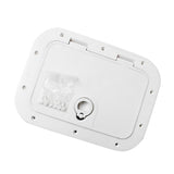 MARINE BOAT DECK ACCESS &amp; LID 14.76x11" -WHITE 375mmx280mm/
