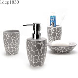 Bathroom Decoration Accessories Nordic Light Luxury Ceramic Brushing Cup Soap Dispenser Toothbrush Holder Bathroom Supplies