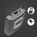 Wireless Lavalier Microphone System Dual Wireless Lapel Mic For Iphone DSLR Camera Youtube Recording Vlog Interview
