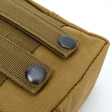Multifunctional 1000D Outdoor Military Tactical Waist Bag EDC Molle Tool Zipper Waist Pack Accessory Durable Belt Pouch