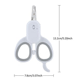 Baitewei New Pet Double LED Light Blood Line Nail Clippers UV Light Cat Moss Cleaning and Beauty Tools Cat and Dog Nail Clippers