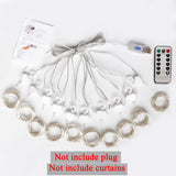 Rainbow 3Mx2/3M LED Fairy String Curtain Light Garland Wedding Christmas Holiday Decoration For Home Bedroom Window Kids Gift