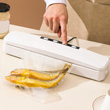 Home Automatic Vacuum Sealer Packaging Machine Wet And Dry Sealing Food Storage Includes 10 Seal Bags US Plug