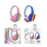 2021 New Decompression 5.0 Goston Stereo Headset Creative Silicone Bubble Fidget Toys Luminou Large Simpl Fidget Toy for Kid