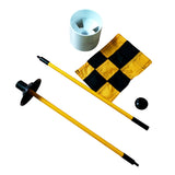 Golf Flag Golf Hole Cup Flag Stick 3 Section  Backyard Practice Golf Putting Green Flagstick