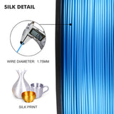 3d Printer Filament SILK PLA Filament 1.75mm 1kg Silk Texture 3d Printing Material Plastic PLA Dimension Accuracy +/-0.02