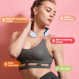6 Head Neck Massager with Remote control English voice massage Infrared Heating Pulse Neck and Back Massager Head Massager Gift