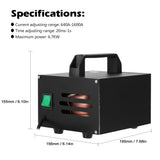 1600A Spot Welder Adjustable Microcomputer 18650 Battery Spot Welding Machine Set 20ms-1s Time for 0.25mm Nickel Plate EU Plug