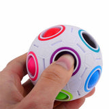 Magic Rainbow Ball Cube Fidget Toy Adults Cube Children Stress Relief Educational Toys 3 Colors