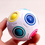 Magic Rainbow Ball Cube Fidget Toy Adults Cube Children Stress Relief Educational Toys 3 Colors