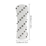 1 Pcs Golf Headcovers Rivets PU Leather For Driver Fairway  #3 #5 Hybrids Putter Black White Red