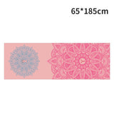 185*63cm Double Layer Non-Slip Fitness Mat Digital Portable Printing Protection Yoga Exercise Pad with Position Line Gymnastics