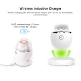 Smart Sonic Facial Cleansing Massager Brush Silicone Deep Pore Face Cleansing Lifting Waterproof Face Care Cleaner Machine