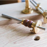Wheel Marking Gauge with 1/32nd &amp; 1mm Scale, Wood Scribe Tool Parallel Line Drawing Mortise Marking Ruler