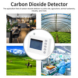Tuya Wifi 4.0inch TFT Full Color Carbon Dioxide Detector CO2 Rechargeable Air Quality Meter Support Generate&amp;Export PDF File