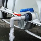 Water Tank Adapter Drain Fitting Household Easy Use PP Garden Hose Faucet Connector No Leakage S60X6 Rainwater Lengthen