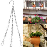 5 Sets With Hooks Flower Pot Decoration  Home Outdoor Durable Hanging Basket Chain Iron For Birdhouses Garden Plant