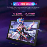 BOSTO X7 Drawing Tablet H-IPS LCD Screen 21.5in Graphics Drawing Tablet with 120%sRGB Tilt Function Digital Art Drawing Pad