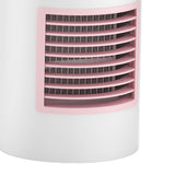 WT-F11 Mini Desktop Fan Portable Fan Oval Shape Cooling Spray Fan Night Light For Office Dormitory Bedroom
