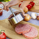 Burger Press Stainless Steel Adjustable Hamburger Patty Maker Patty Making Mold Kitchen Tool