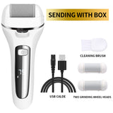 USB Wireless Electric Pedicure Foot File Callus Grinder Professional Spa Foot Care Tool  for Hard Cracked Dead Skin Pedicure