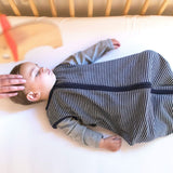 Baby Sleeping Bag Stripe Zipper Newborn Wearable Blanket Sleeping Cotton Swaddle Baby Wrap Sleeping Bag Blanket Wrap Sleepsack