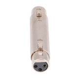 2pcs Microphone Connector 3-Pin XLR Female To Female Audio Microphone Adapter Connectors 3-Pin XLR Female To Female Adapters