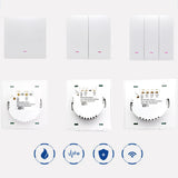Smart Light Switch LED Push Button Switch Universal WiFi Remote Control for Relay Controller UK EU Plug