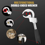 Universal Adjustable Double Ended Wrench - Multifunctional Adjustable Wrench For Plumbing Repair