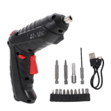 1 Set Multi-function Screwdriver Chargeable Small Electric Drill Home Screw Kit