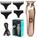 Professional Golden Electric Hair Clipper Hair Cut Maching Wireless Trimmer For Men  Clipper Machine Rechargeable Hair Barber