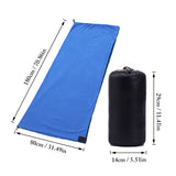 1pc Portable Fleece Sleeping Bag Liner Lightweight Tent Bed For Outdoor Hiking Backpacking Tent Bed Travel Warm Camping Blanket