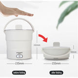 Foldable Electric Cooker 110V/220V Mini Multifunction Hot Pot Food Steamer Cooking Machine for Dormitory Noodle Cooker for Trave
