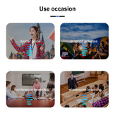 Wireless Lavalier Microphone System 4 Channel Wireless Lavalier Microphone For Camera Youtube Recording Vlog Interview