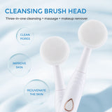 3 In 1 Electric Toothbrush Teeth Whitening IPX Waterproof Facial Cleansing Brush Blackhead Remover USB Face Lifting Beauty Bar