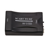 SCART to RF Video Converter Adapter Supports RF67.25Mhz 61.25Mhz Output RF Accessories T84C